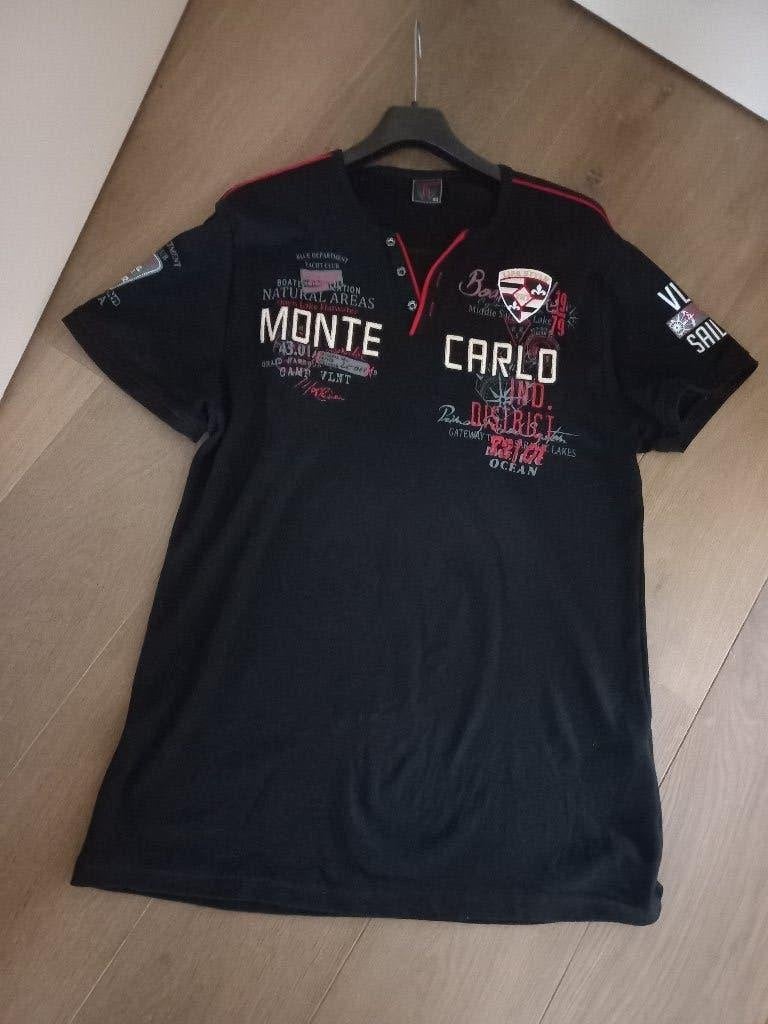 Heren shirt diepzwart XL, Kleding | Heren, Ophalen of Verzenden, Zo goed als nieuw, Maat 56/58 (XL), Meerkleurig