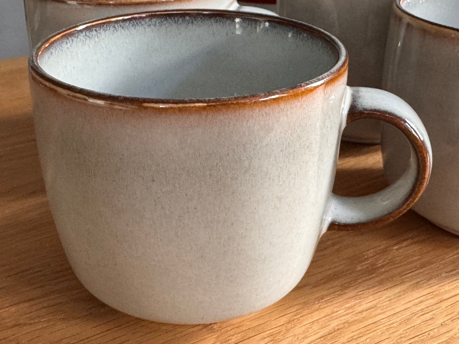 IKEA Gladelig beker/theemokken – 4 stuks nieuw - grijs, Ophalen, Nieuw, IKEA, Mok