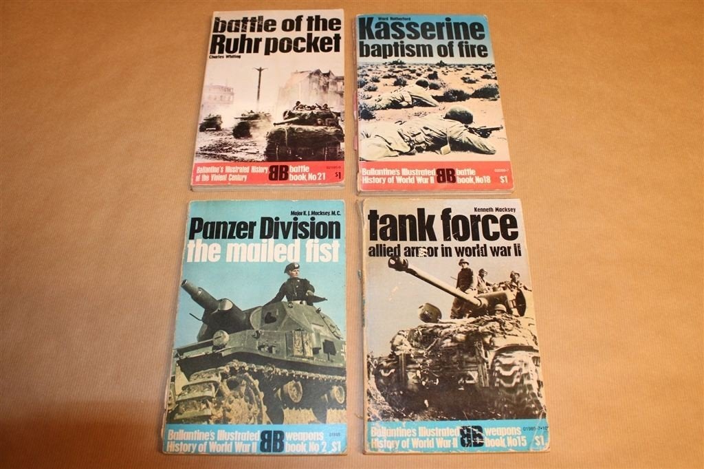 4x Ballantine WWII — Tanks & Veldslagen [ca. 1970], Ophalen of Verzenden, Tweede Wereldoorlog, Gelezen, Overige onderwerpen