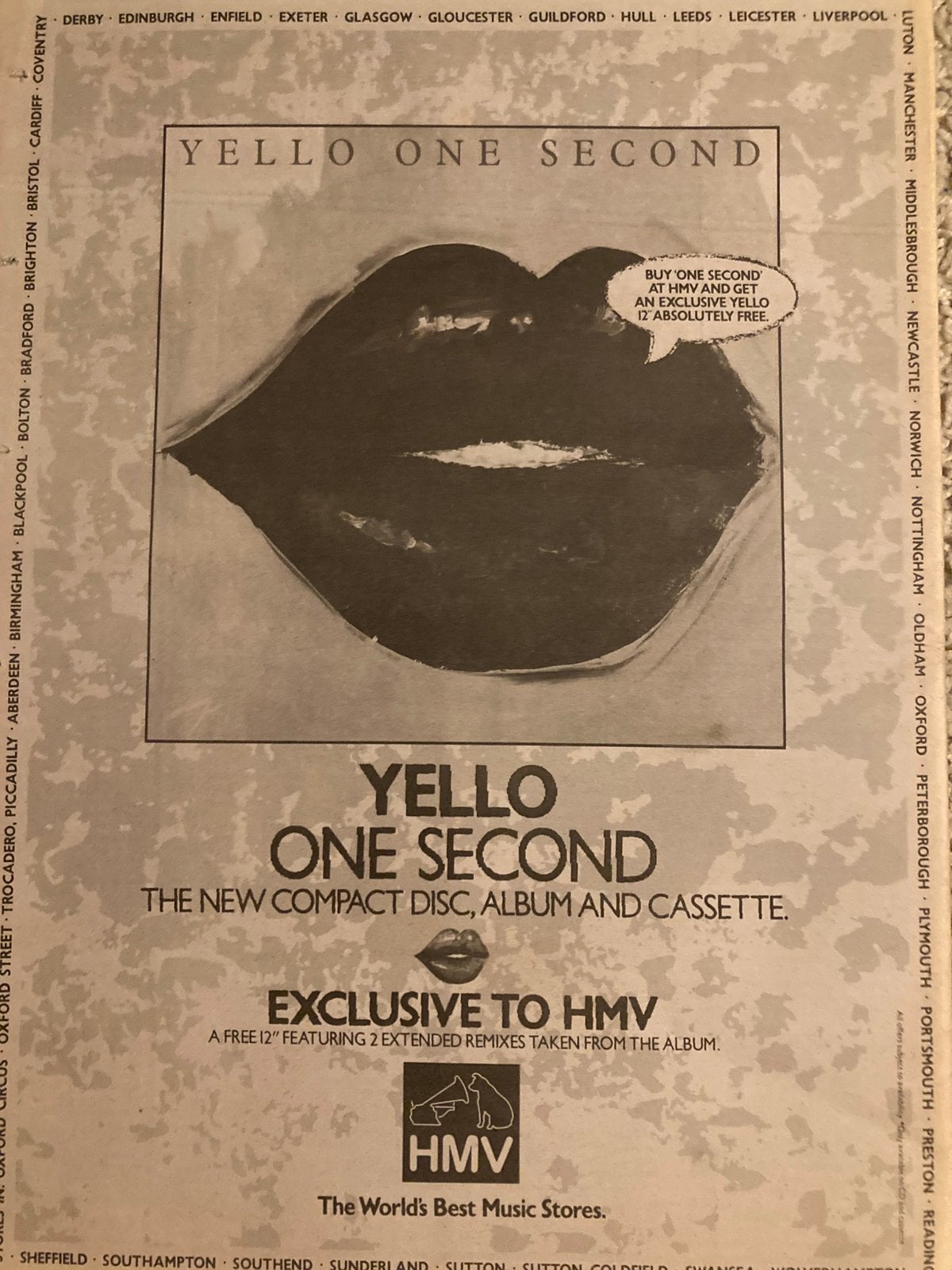 PSYCHEDELIC FURS release A3 advertentie, Ophalen of Verzenden