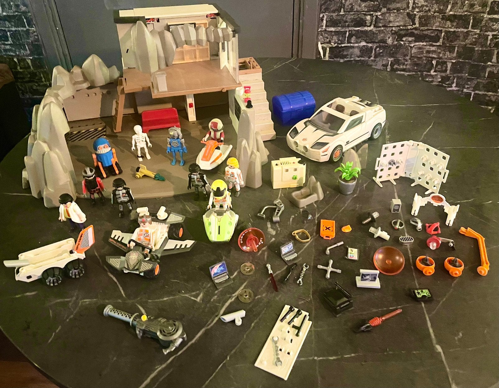 Playmobil Top Agents - Geheime Hoofdkwartier + Extra's!, Ophalen of Verzenden, Gebruikt