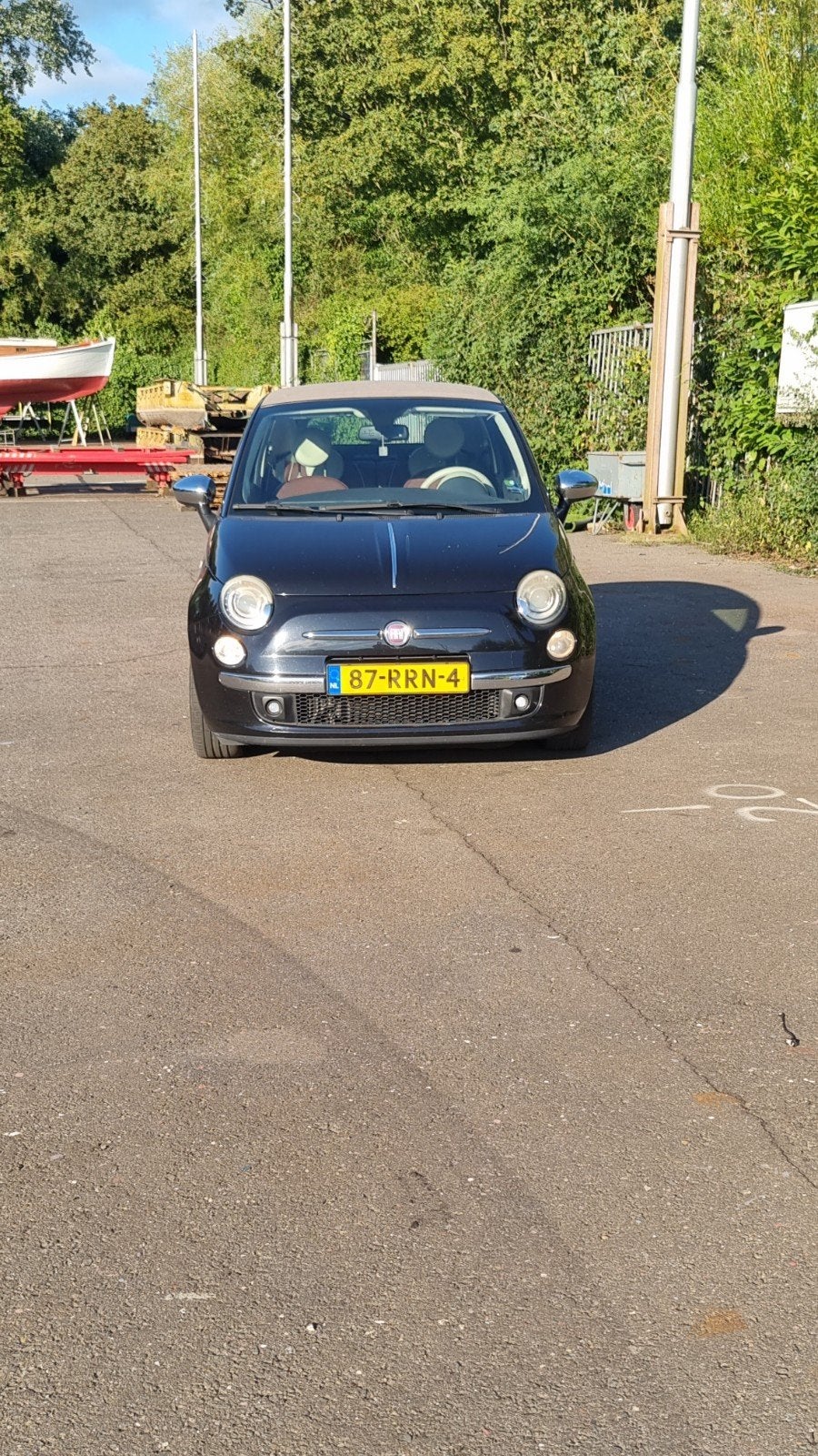 Fiat 500 0.8 Dualogic C 2011 Zwart, 31 €/maand, Zwart, Bruin, Particulier