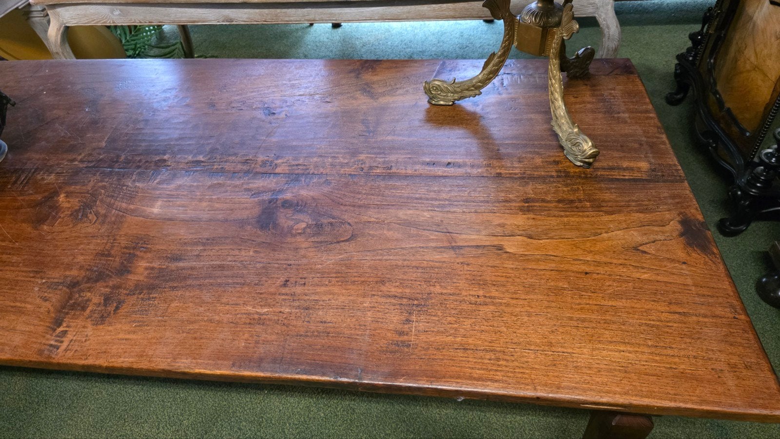 Grote Franse boeren eetkamertafel, Ophalen