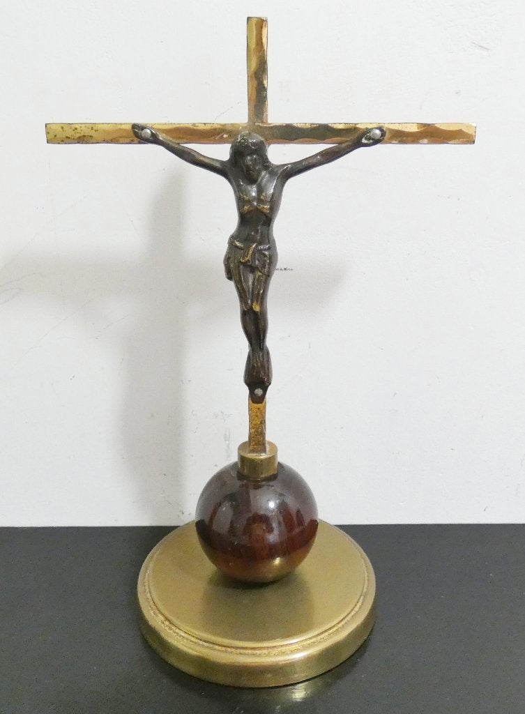 Leuk bescheiden maar opvallend kruisbeeld [844], Ophalen of Verzenden
