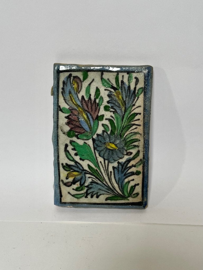 Originele Qajar Dynastie Tegel - Perzisch Aardewerk, Ophalen of Verzenden