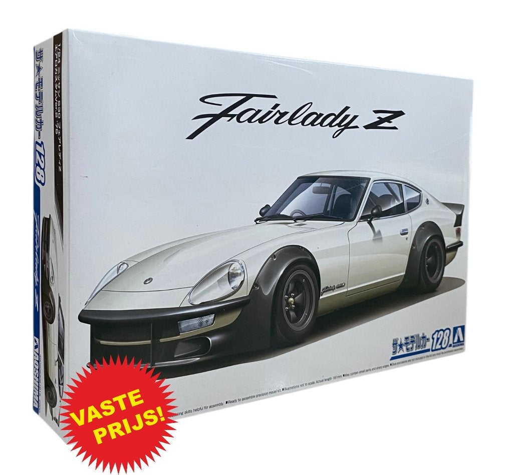 Nissan S30 Fairlady Z Aero Ver.2 '75 (Aoshima 06101) 1/24, Overige merken, Auto, Groter dan 1:32, Nieuw