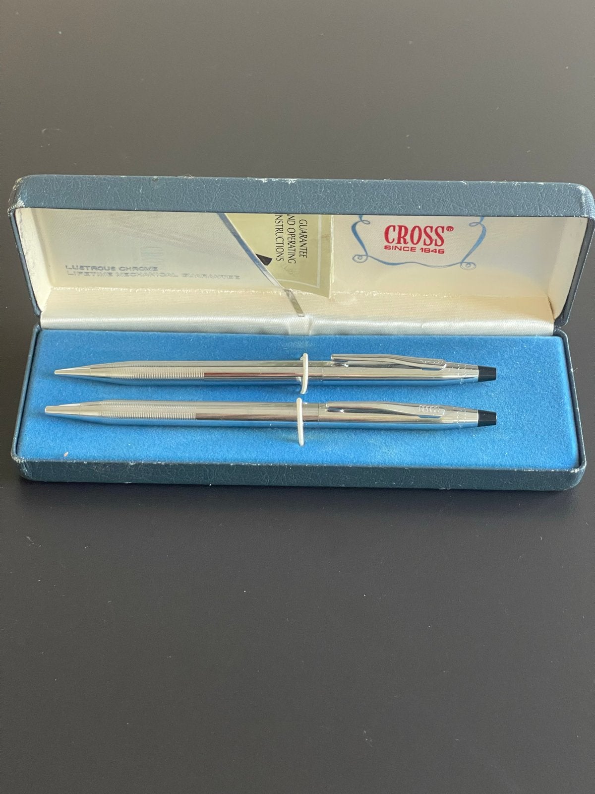Oude Cross pen en vulpotlood ~ Chroom Lustrous ~nieuwstaat, Ophalen of Verzenden, Zo goed als nieuw
