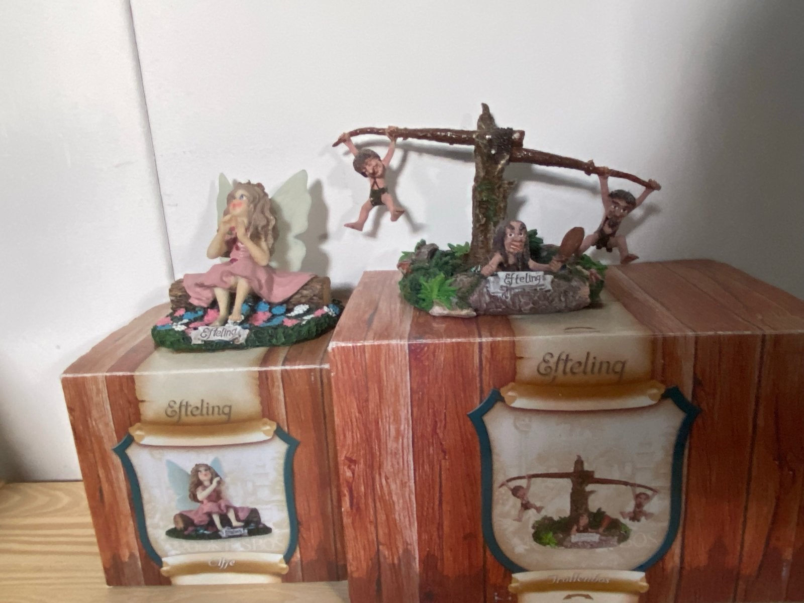 Efteling Droomvlucht Luville Beeldjes - Set van 2, Verzamelen, Efteling, Zo goed als nieuw, Beeldje of Poppetje, Ophalen of Verzenden