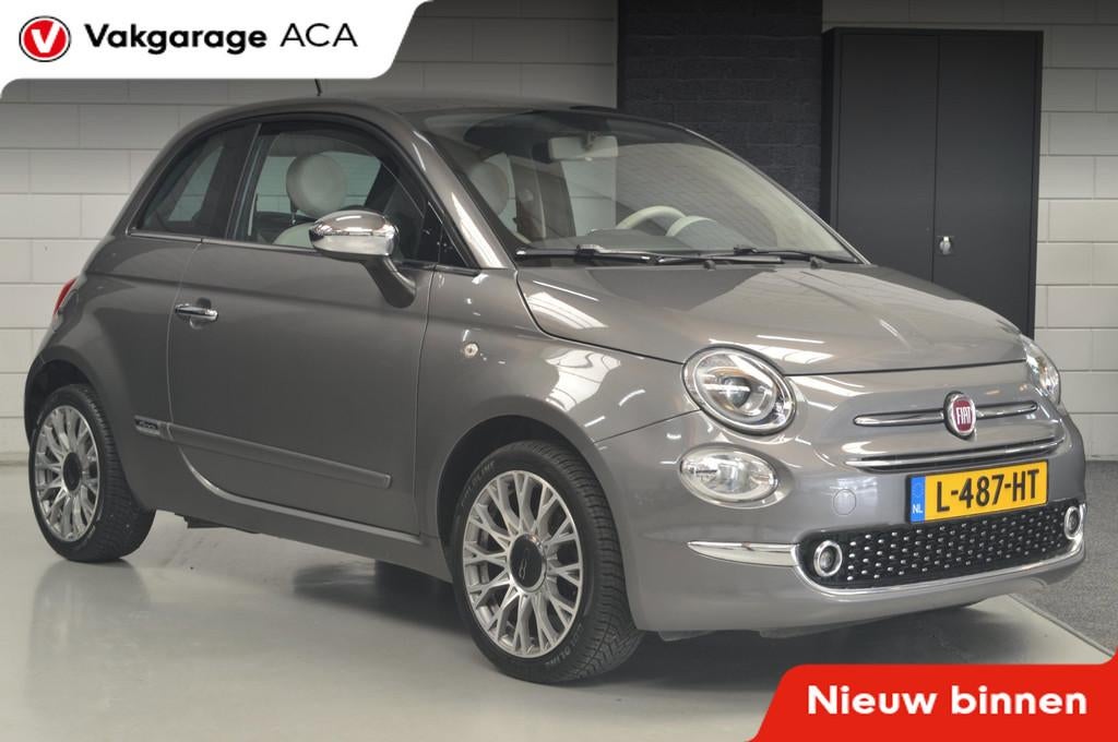 Fiat 500 1.2 Lounge // AIRCO // PANORAMADAK // PARKEERSENSOR, Auto's, Stof, Gebruikt, 4 cilinders, 840 kg