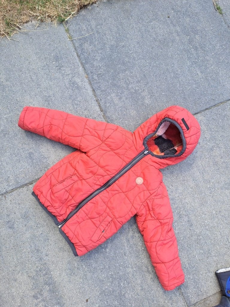 Kinder Winterjas Reversible (merk: Tumble 'n Dry) | Maat 98, Tumble 'n Dry, Gebruikt, Jongen of Meisje, Ophalen of Verzenden