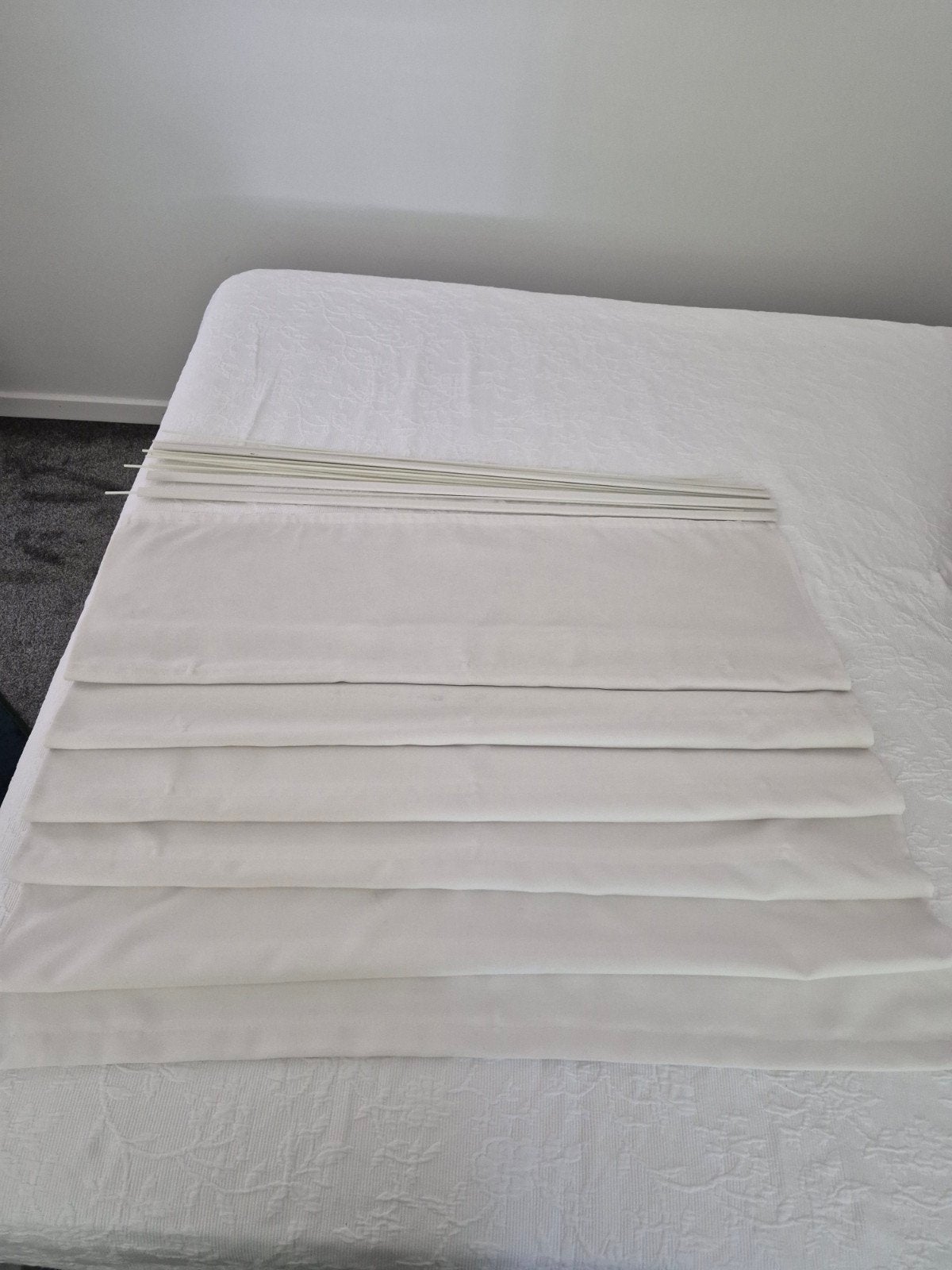 3 Rolgordijnen Gebroken Wit 100x185cm, Ophalen of Verzenden, Wit