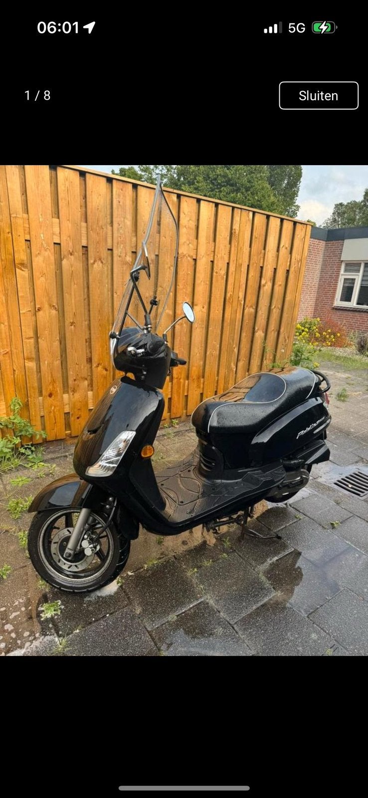 Sym fiddle II, Fietsen en Brommers, Scooters | SYM, Ophalen, Gebruikt, Maximaal 45 km/u, Benzine