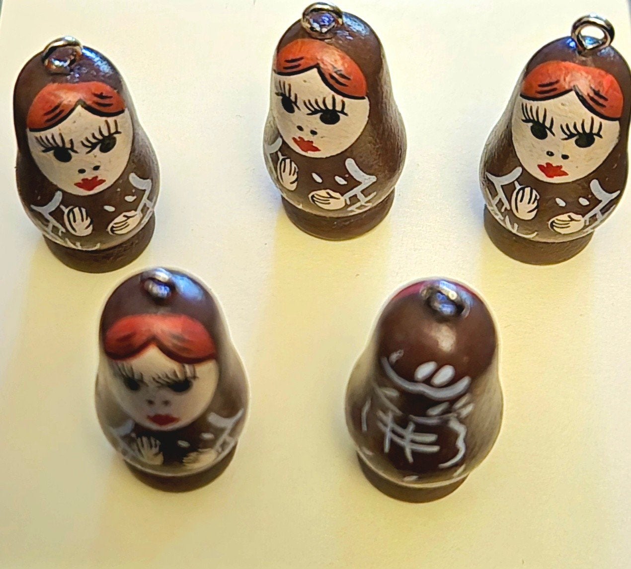 Nieuw matrushka 5 poppetjes van hout, Ophalen of Verzenden, Nieuw, Overige materialen, Overige merken