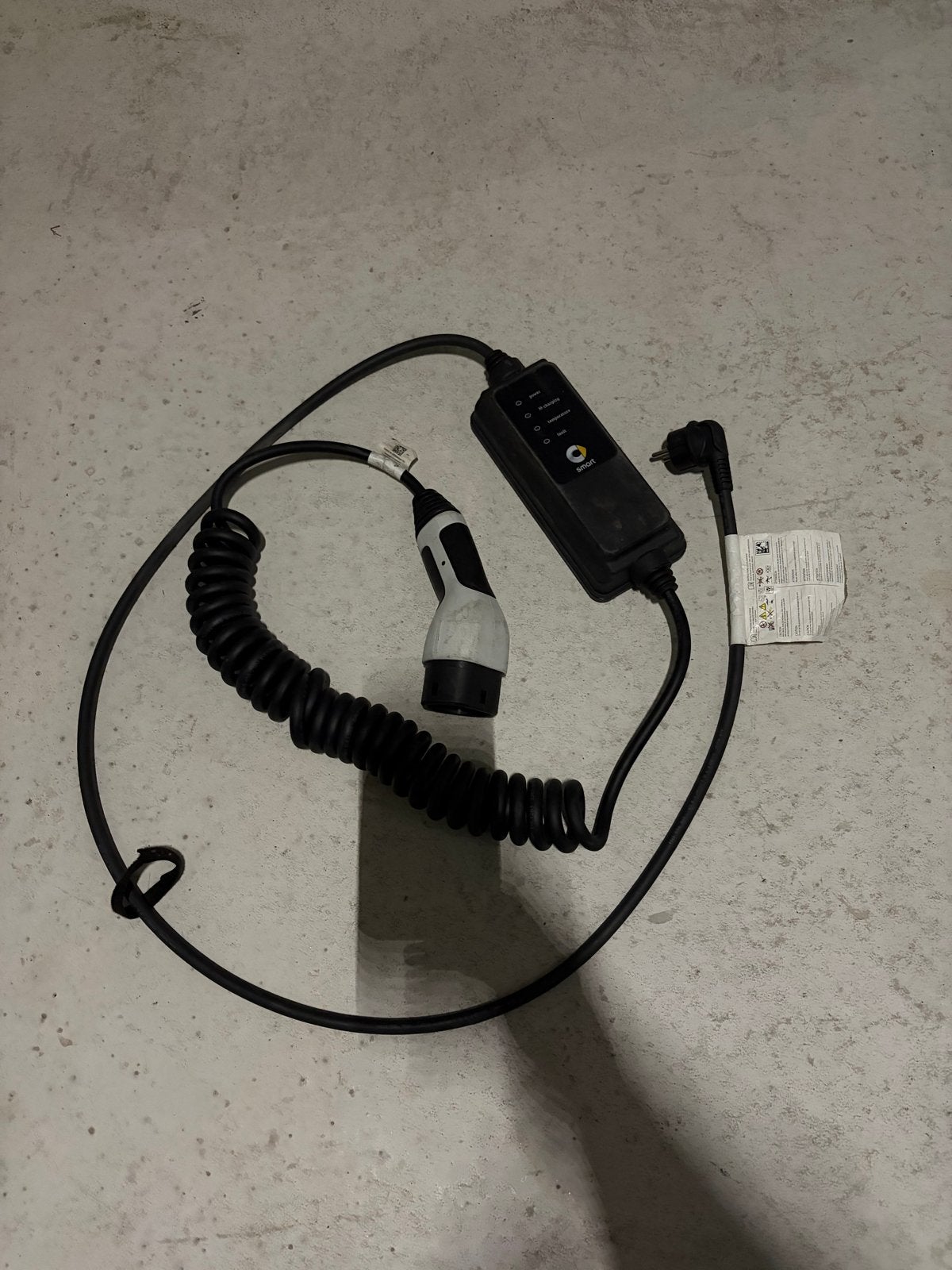 Smart EQ Fortwo/Forfour Laadkabel Type 2 (2,4 kW), Ophalen of Verzenden, Zo goed als nieuw, Laadkabel