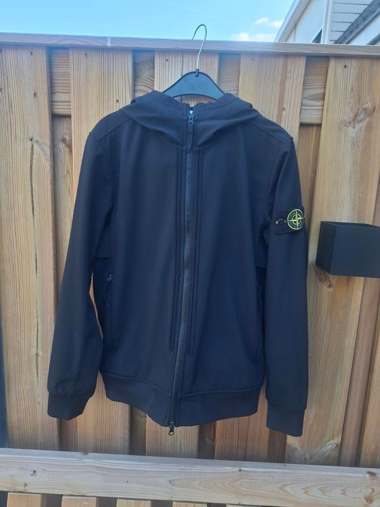 Stone Island Soft Shell Jas - Maat S, Ophalen, Zwart, Maat 46 (S) of kleiner, Stone Island