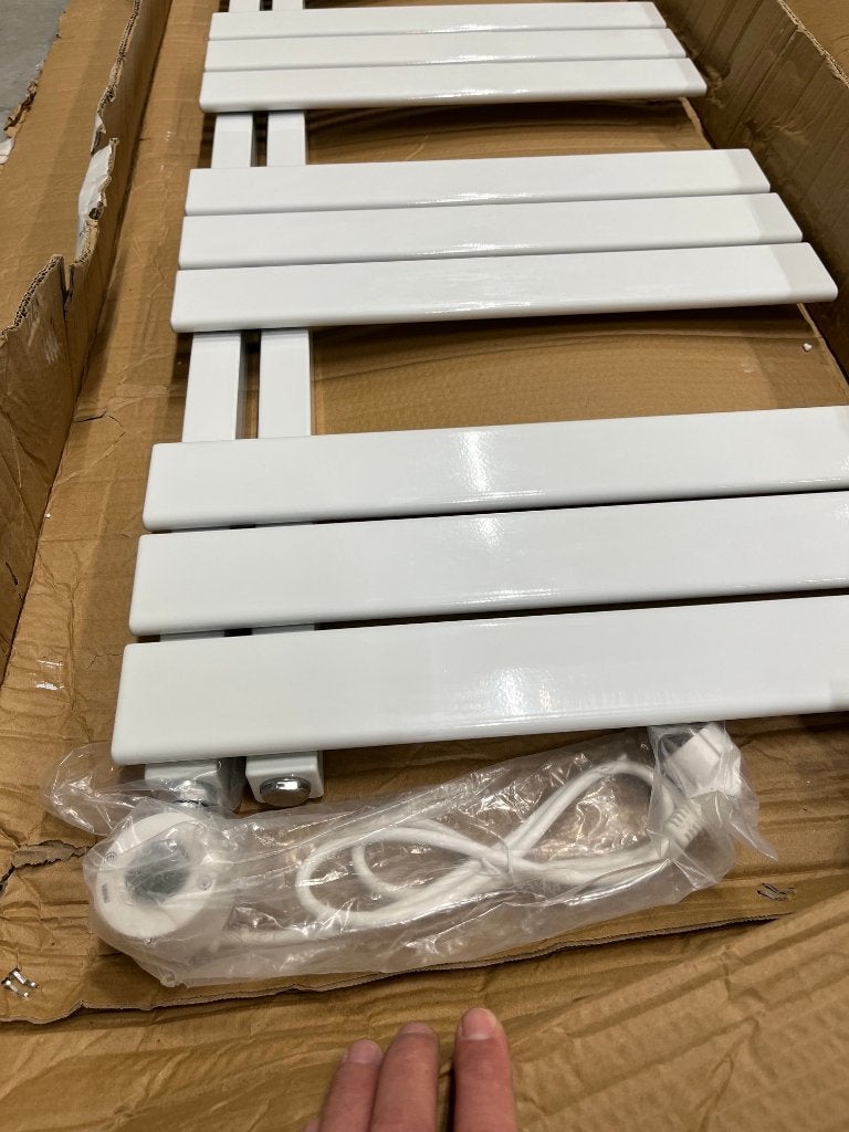 Belrad elektrische handdoekradiator Links 1600 x 500 Wit, Radiator, Nieuw, Minder dan 60 cm, Ophalen of Verzenden