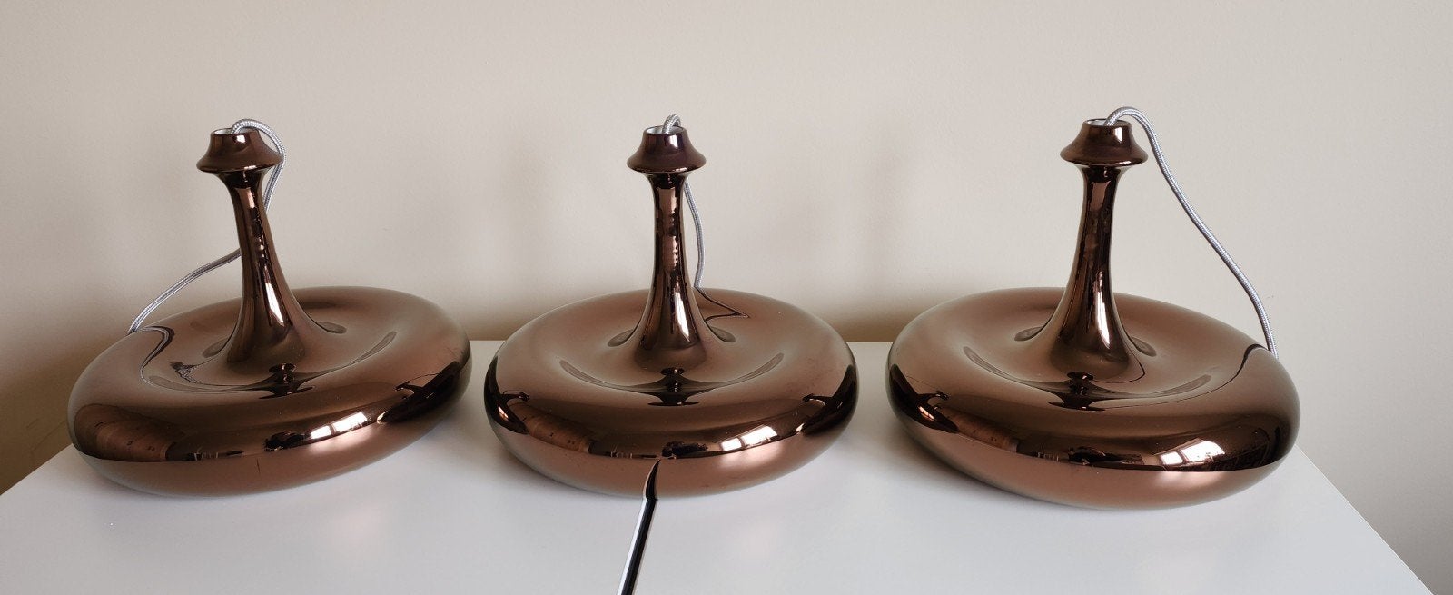 3 Design Hanglampen Aldo Bernardi, Ophalen of Verzenden, Zo goed als nieuw, Keramiek, Italiaans
