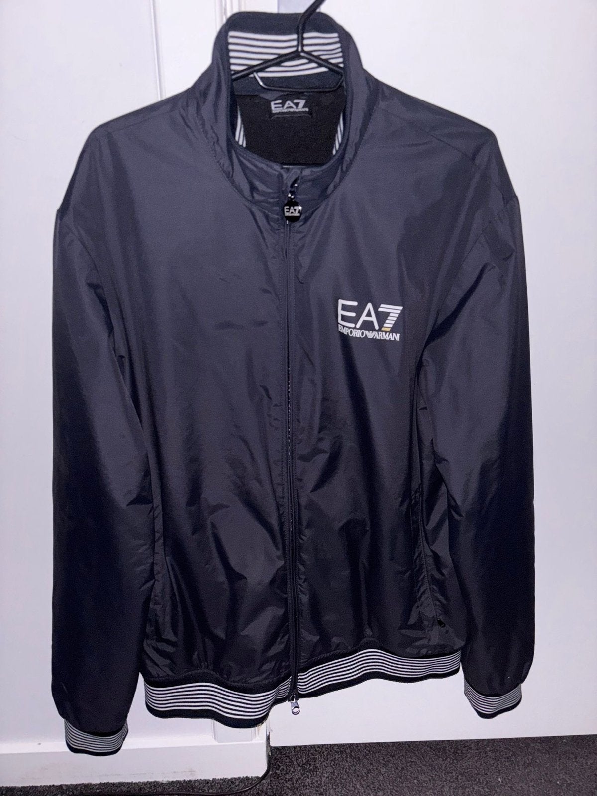 EA7 Emporio Armani Windjack - Donker Blauw - Maat XL, Kleding | Heren, Ophalen of Verzenden, Zo goed als nieuw, Maat 56/58 (XL)