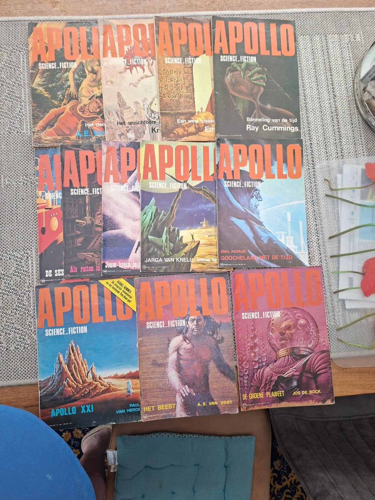 Apollo Science Fiction Strips (1960-1970) - 11 delen, Ophalen of Verzenden, Gelezen, A.E. Van Vogt 1e deel e.a.9 schrijvers