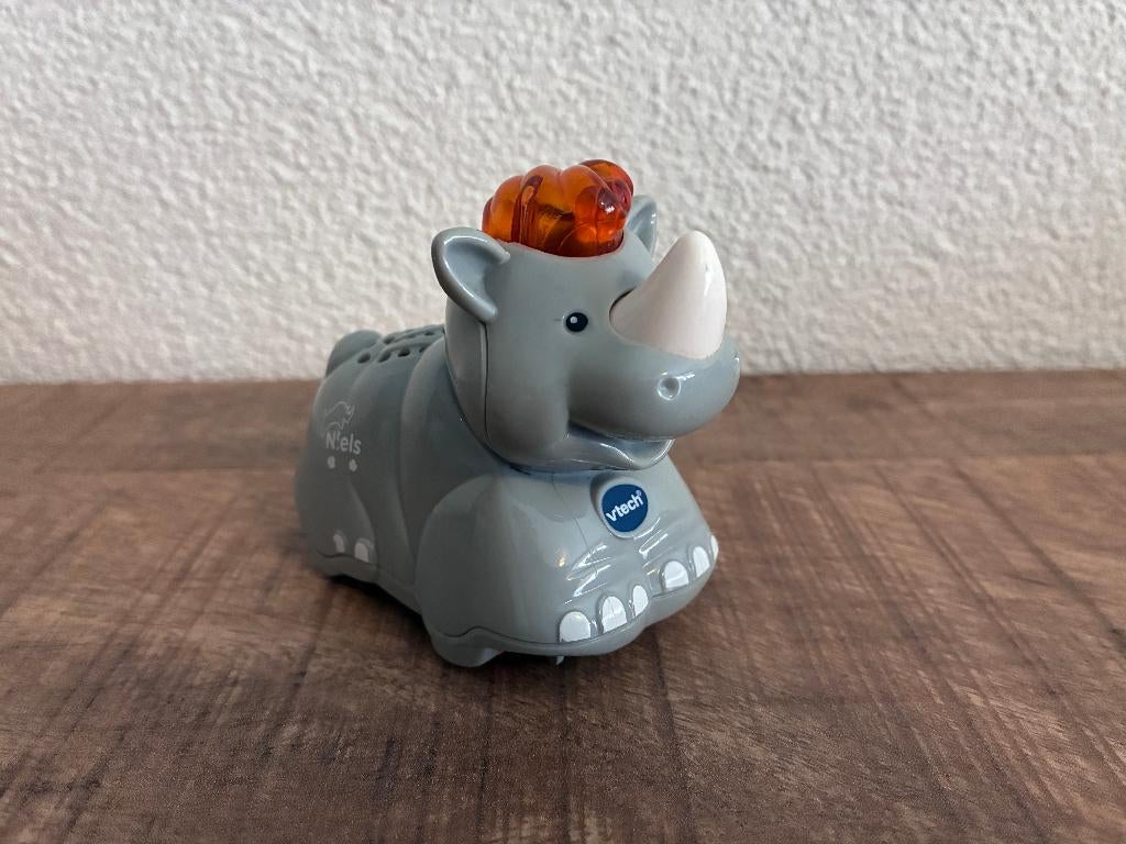 Vtech Zoef Zoef dieren Niels Neushoorn in goede staat., Kinderen en Baby's, Speelgoed | Vtech, Gebruikt, 2 tot 4 jaar, Ophalen of Verzenden