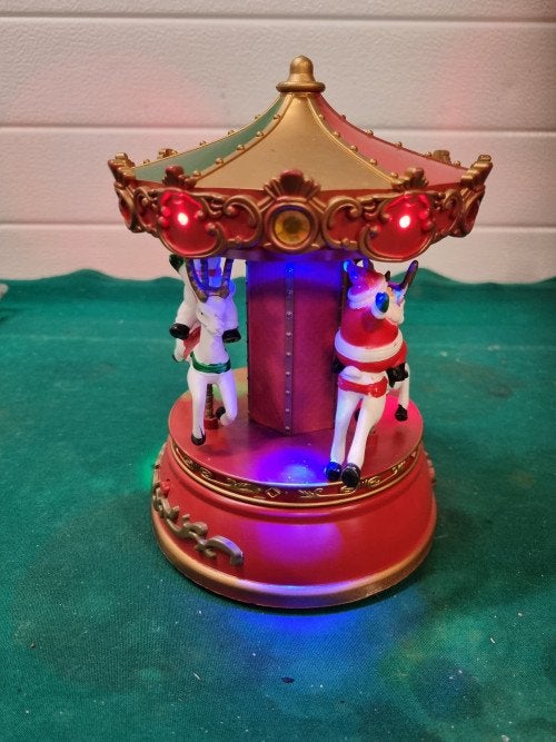 carrousel kerst met muziek op baterijen, Diversen, Ophalen of Verzenden, 'T Olde Gre-j, Info@toldegrej.nl, Endepoelstraat 20f Didam