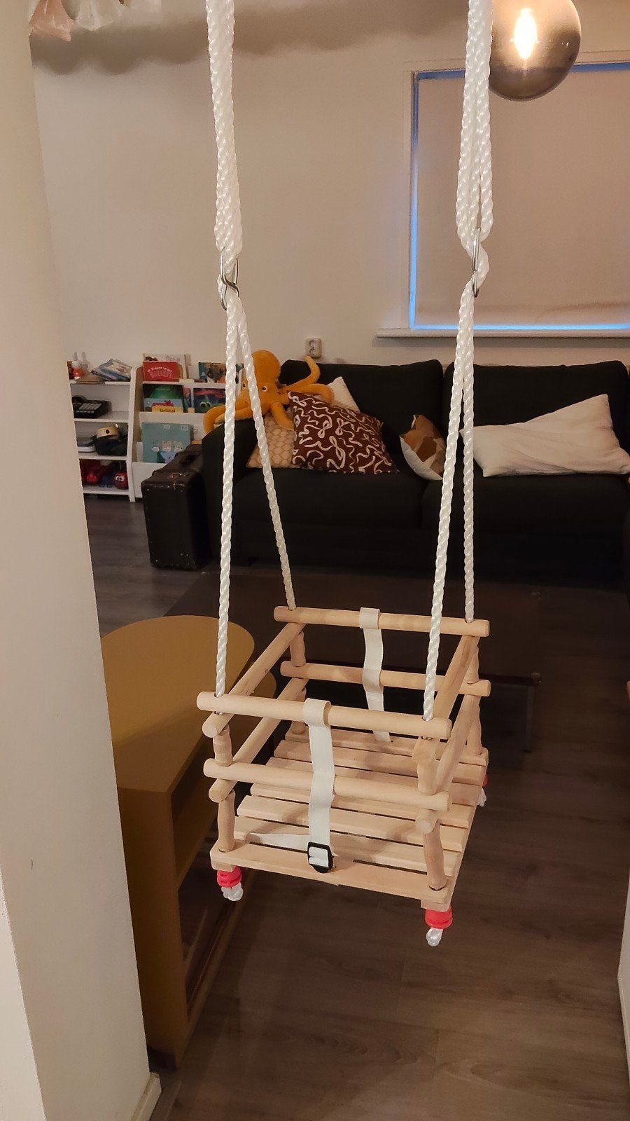 Houten schommel voor baby en peuter, Ophalen of Verzenden, Zo goed als nieuw, Schommel