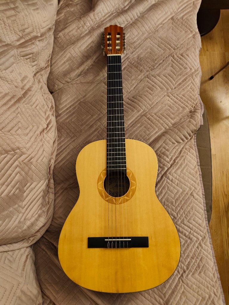 Motion TC-902 Gitaar - Solid Spruce Top, Inclusief Tas, Ophalen, Zo goed als nieuw, Klassieke of Spaanse gitaar