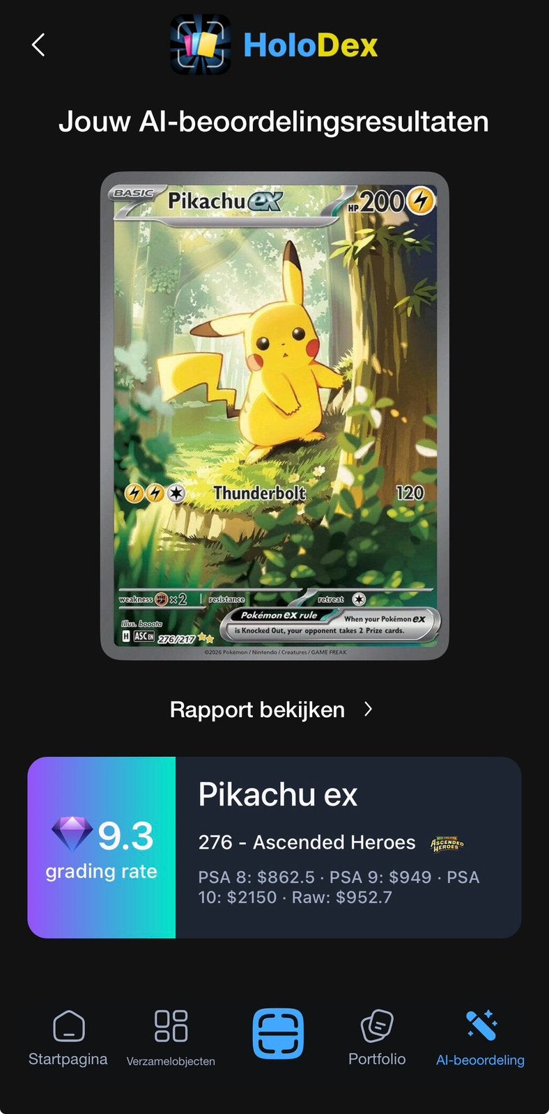 Foto 3 van Pikachu ex – 276/217 – Ascended Heroes