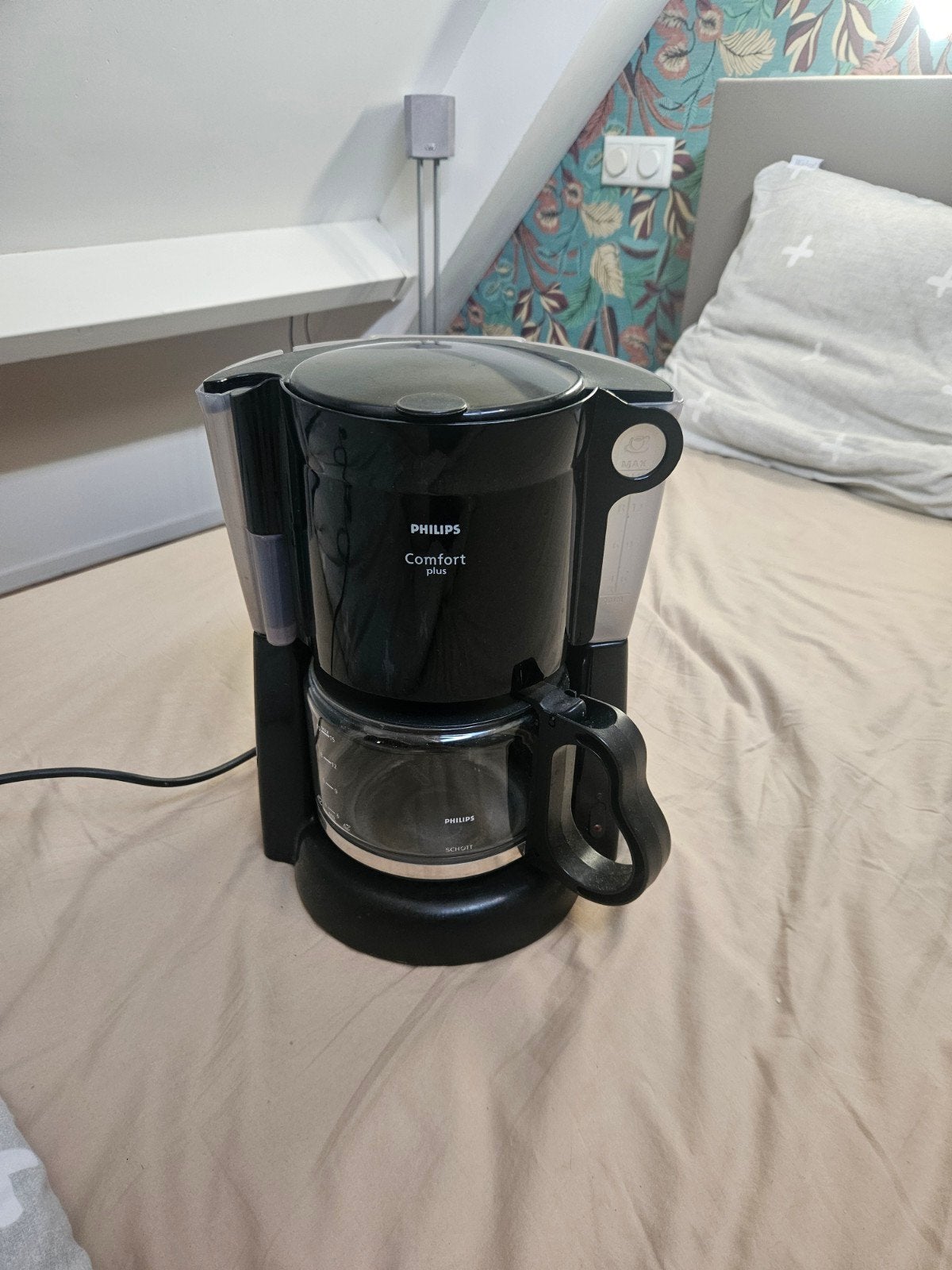 Philips Comfort Plus Koffiezetapparaat (filterkoffie) zwart, Witgoed en Apparatuur, Gebruikt, Koffiemachine, Gemalen koffie, Ophalen of Verzenden