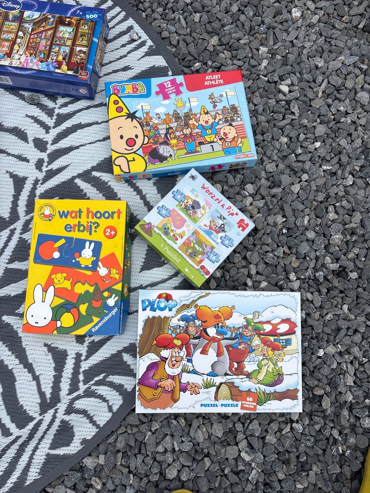 Leuke set kinderpuzzels: nijntje, Bumba, Woezel & Pip, Plop, Kinderen en Baby's, Ophalen, Meer dan 50 stukjes, Gebruikt, 2 tot 4 jaar