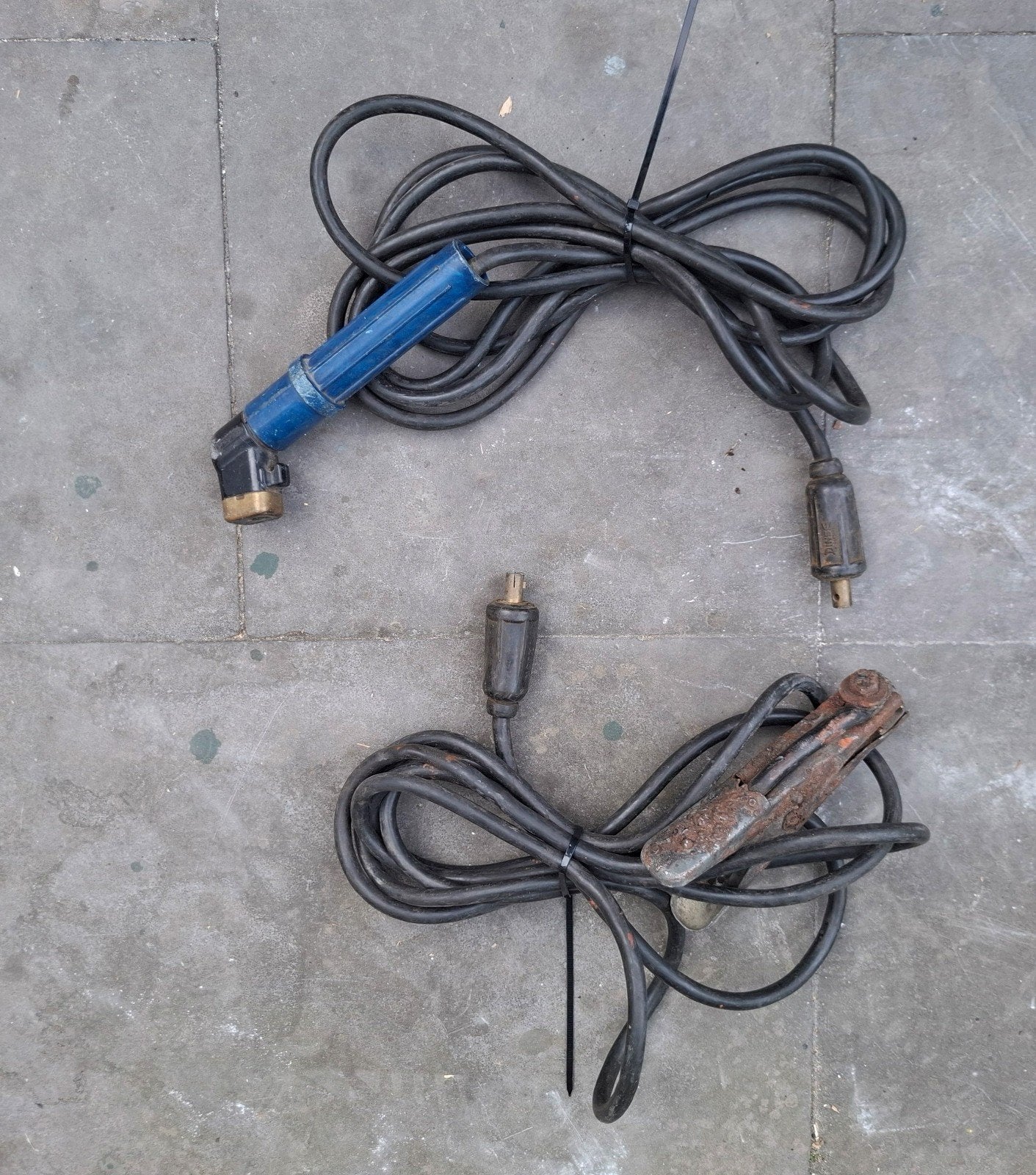 Laskabels - Elektrodehouder en massaklem 5 meter 400A, Ophalen of Verzenden, Gebruikt, Elektroden