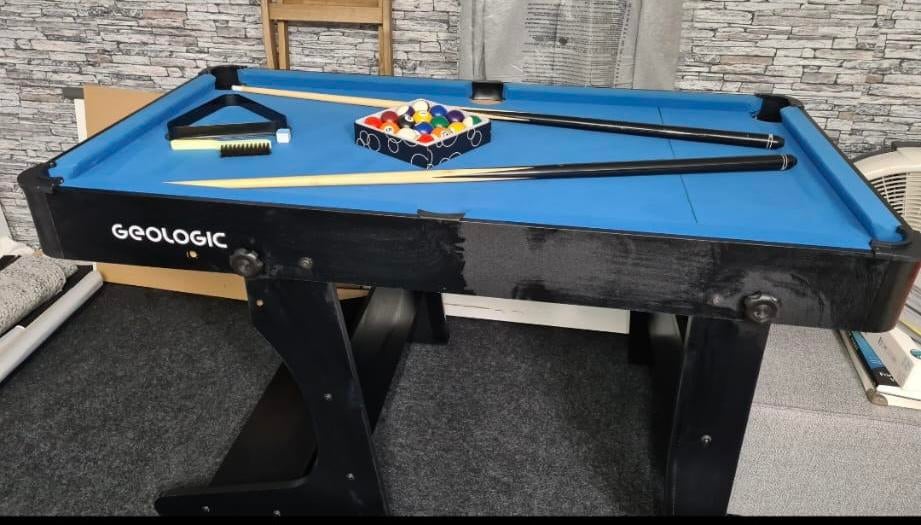 Pooltafel inklapbaar (niet professioneel), Ophalen, Zo goed als nieuw, Pooltafel