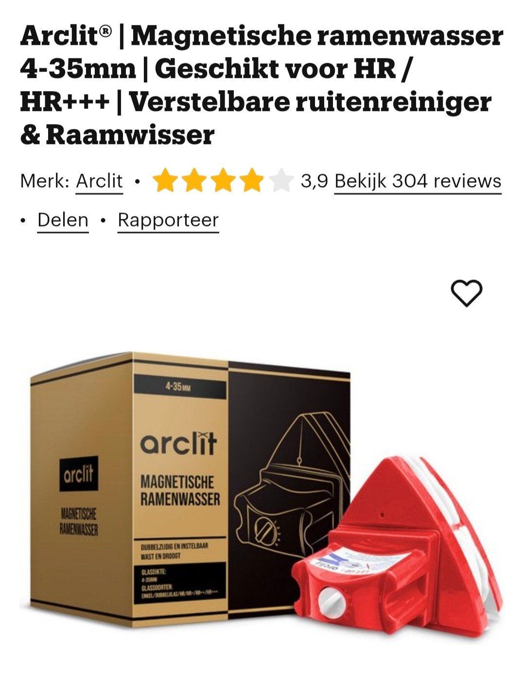 magnetische raamwisser, Ophalen, Raamwisser of Trekker