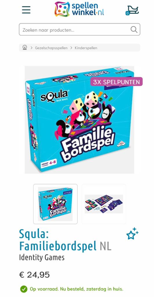 Leuke Squla familie bordspel! School methode, Ophalen of Verzenden, Nieuw