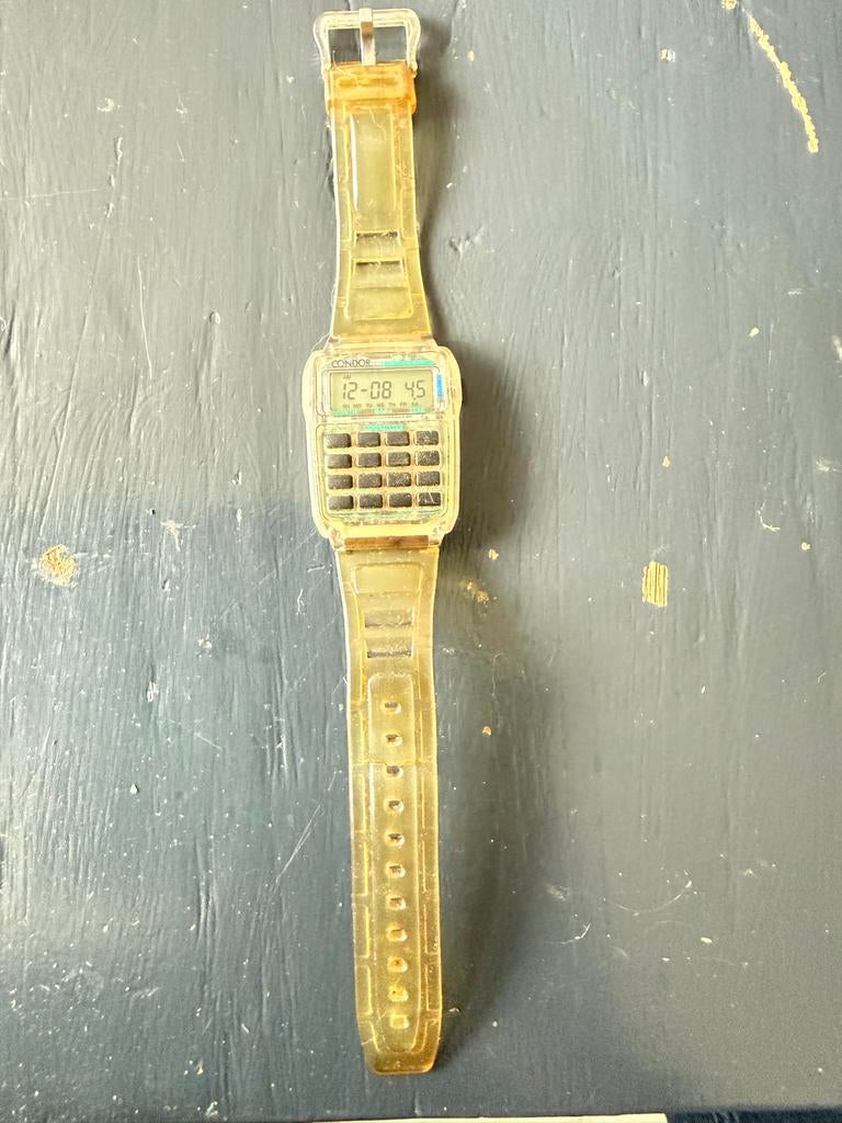 Condor rekenmachine horloge, Overige merken, Kunststof, Gebruikt, Polshorloge