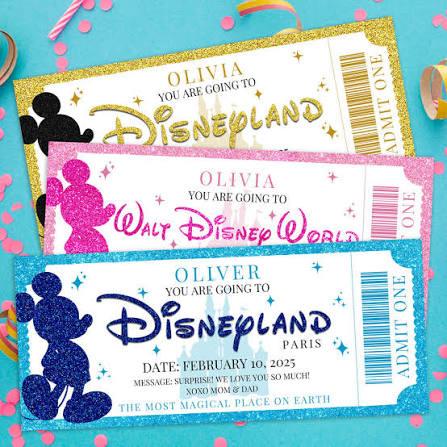 Disney tickets 5 st, Twee personen