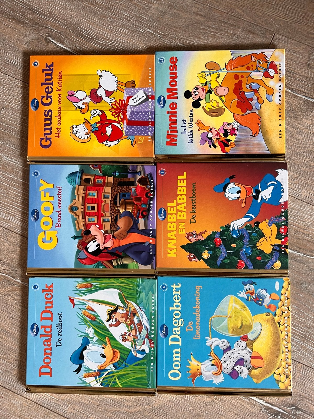 6 Disney Gouden Boekjes: Guus Geluk, Minnie Mouse, Goofy, Kn, Boeken, Ophalen of Verzenden, Zo goed als nieuw, Sprookjes