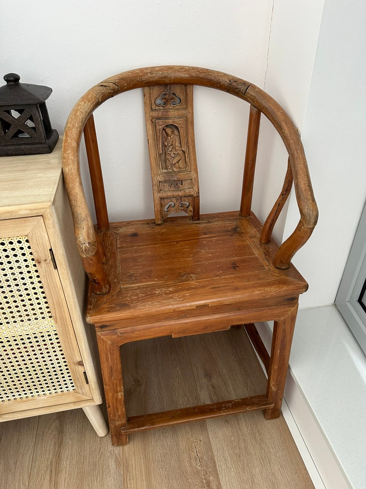 Antieke ? Chinese Houten Stoel Qing ? 19de Eeuw ?, Antiek en Kunst, Antiek | Meubels | Stoelen en Banken, Ophalen