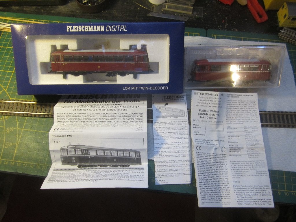 fleischmann Ho 6 4405 K/4406 K VT railbus digitaal, Fleischmann, Ophalen of Verzenden, Zo goed als nieuw, Gelijkstroom
