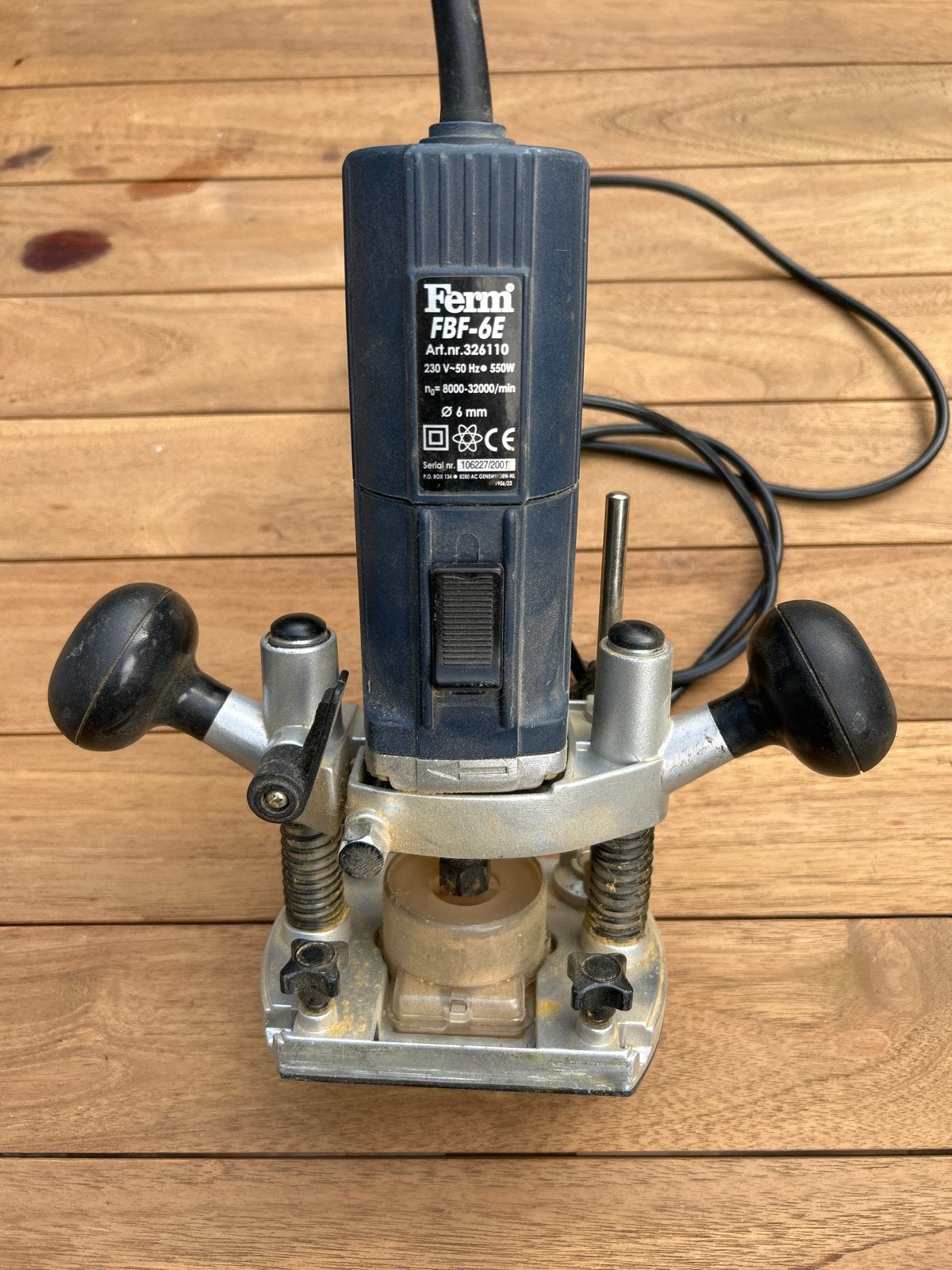 Ferm Bovenfrees FBF-6E - Krachtige Router voor Houtbewerking, Doe-het-zelf en Verbouw, Gereedschap | Freesmachines, Ophalen, Gebruikt