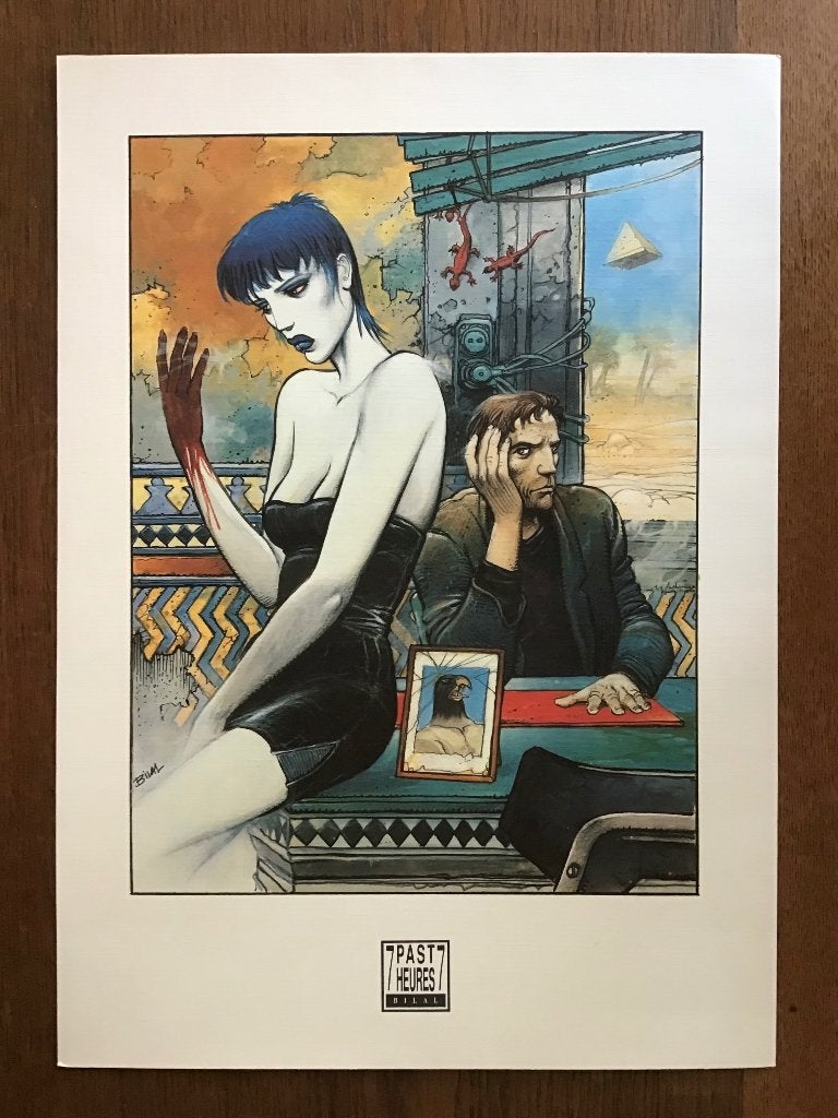 Enki Bilal Zeefdruk 7 Past Heures 7 (1991), Boeken, Enki Bilal, Eén stripboek, Ophalen of Verzenden, Zo goed als nieuw