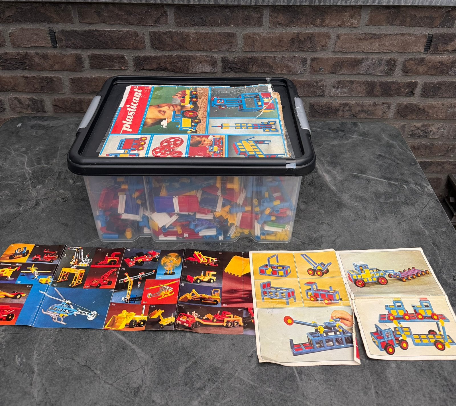 partij Vintage Plasticant Constructiespeelgoed jaren 70, Ophalen of Verzenden, Gebruikt