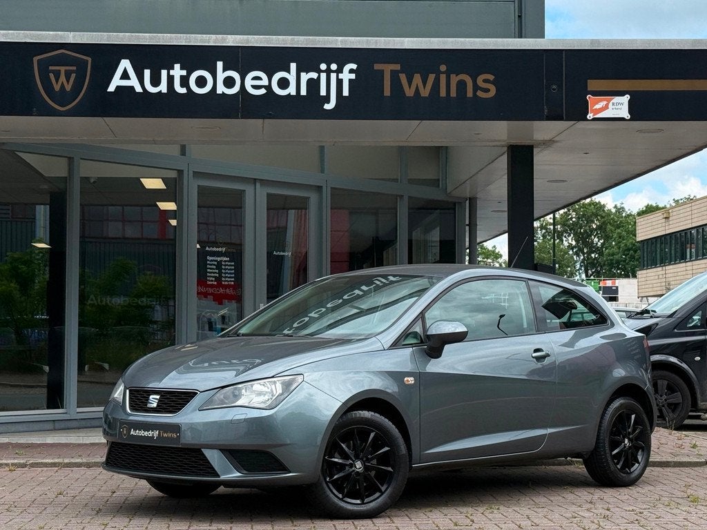 SEAT Ibiza SC 1.2 style|navi|stoelverw|nw ketting, Auto's, Seat, Voorwielaandrijving, Stof, Gebruikt, Zwart
