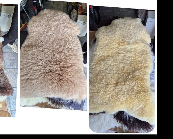 Partij merino schapenvachten 185 stuks, Ophalen