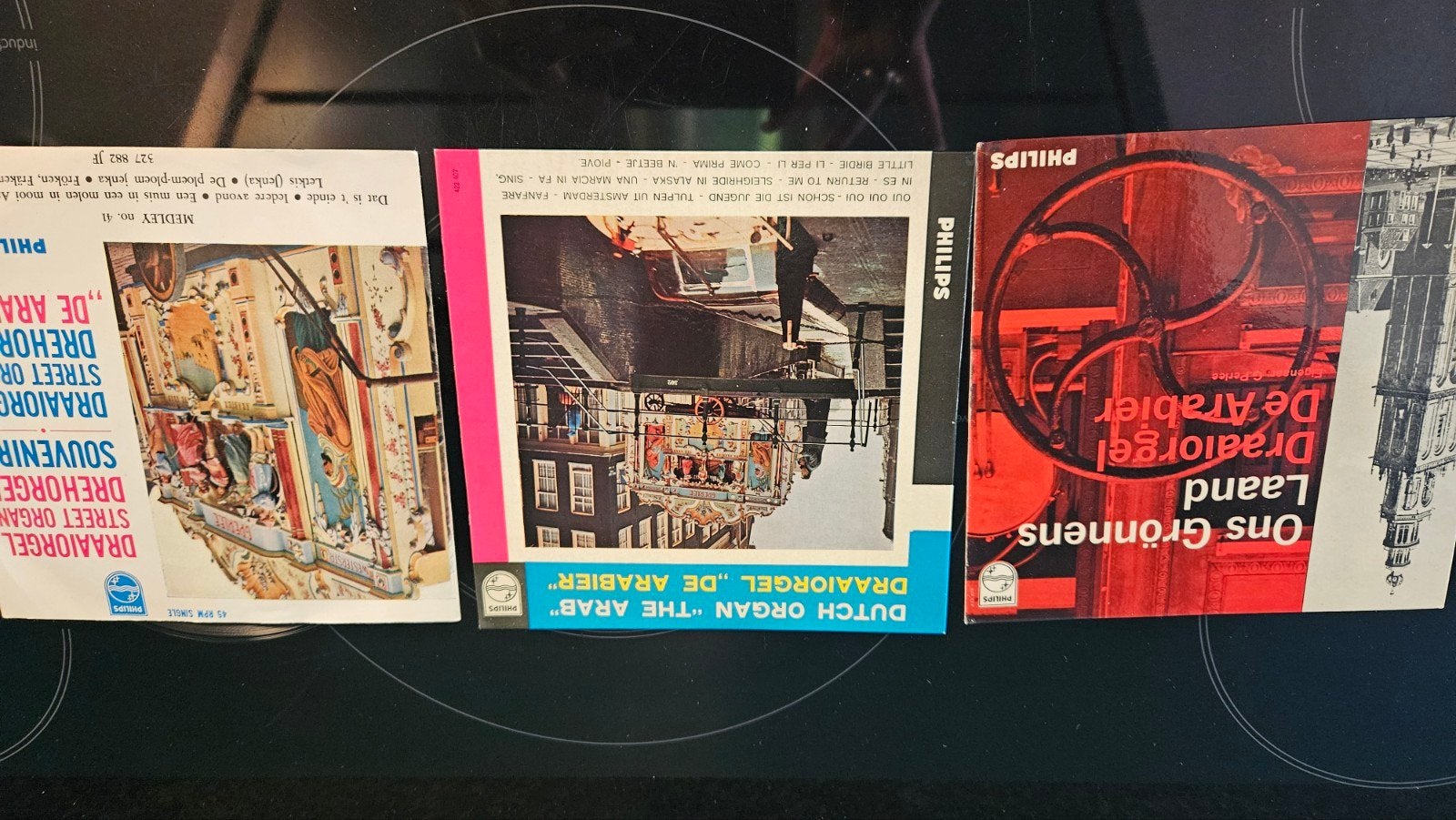 3 Draaiorgel EP's - Philips - Gebruikt, Cd's en Dvd's, Gebruikt, Overige genres, 7 inch, Ophalen of Verzenden