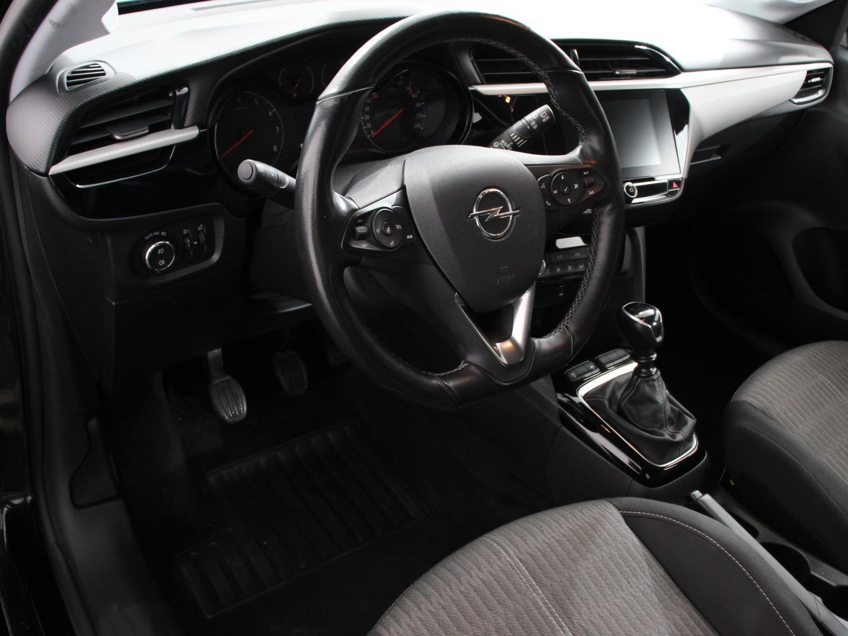 Opel Corsa 1.2 100pk Turbo Edition Navigatie Apple Carplay/A, Auto's, Voorwielaandrijving, Gebruikt, Euro 6, Zwart