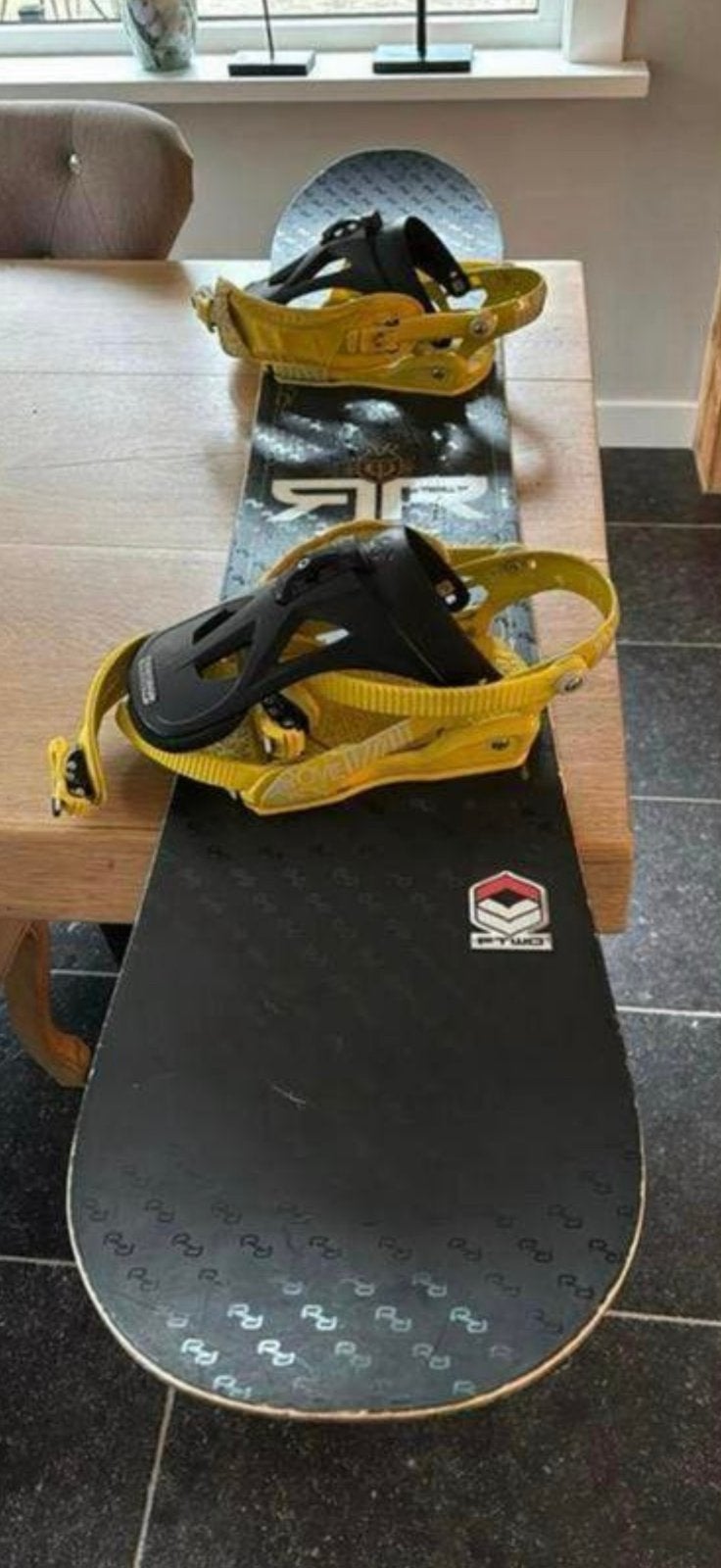FWTO snowboard inclusief bindingen en tas, Sport en Fitness, Snowboarden, Ophalen, Gebruikt, Board