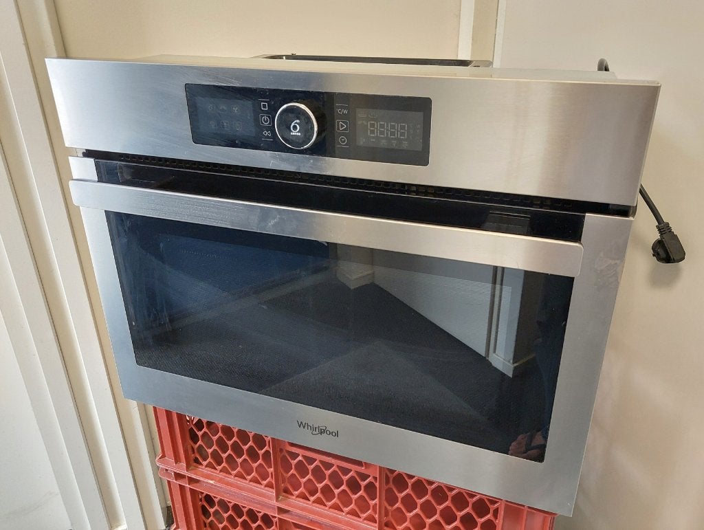 Whirlpool Phoenix AMW9604 6th sense combimagnetron, Witgoed en Apparatuur, Ophalen, 45 tot 50 cm, Whirlpool, Gebruikt