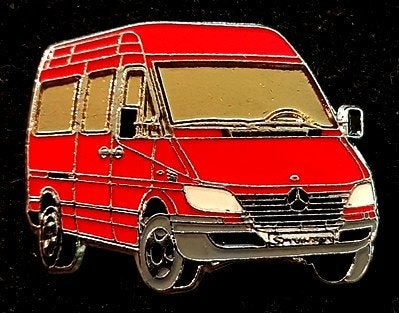 Mercedes-Benz Sprinter pin- klein rood, Verzenden, Nieuw, Transport, Speldje of Pin