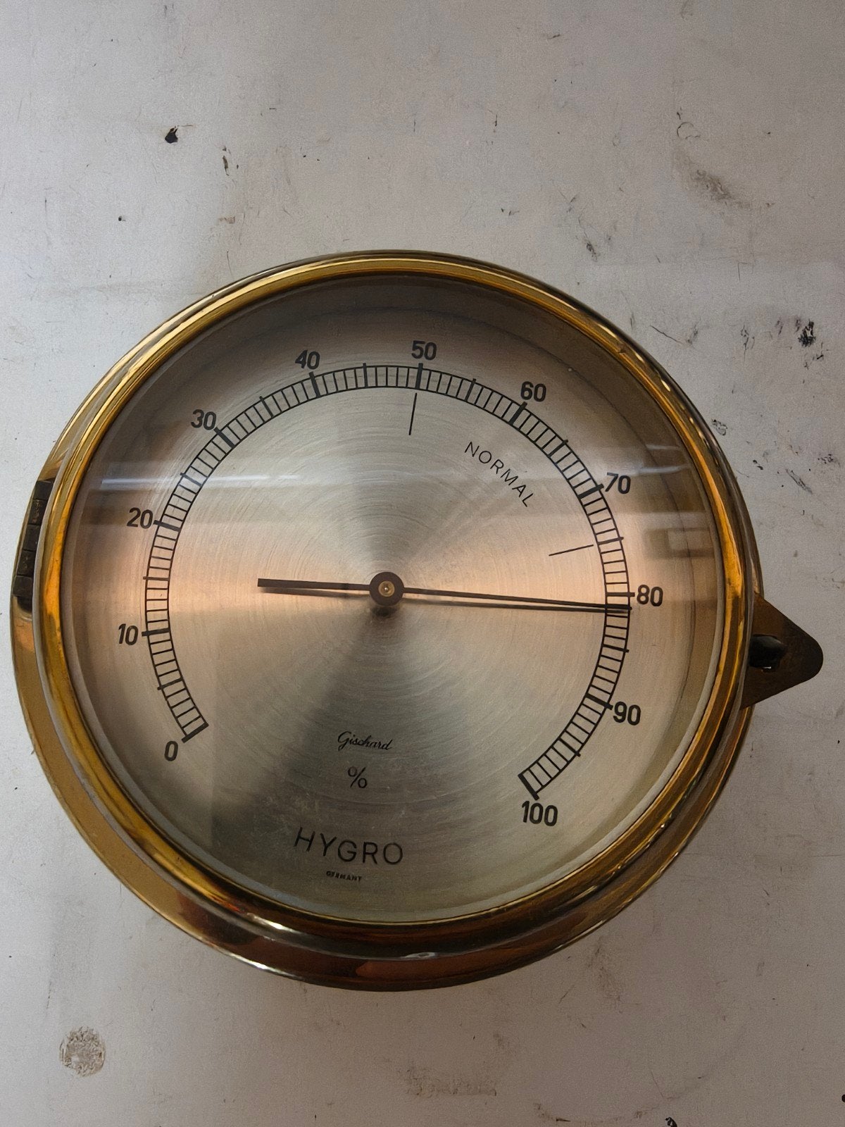 Hygro Hygrometer - Messing/Goudkleurig, Ophalen of Verzenden, Gebruikt